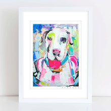 Load image into Gallery viewer, Great Dane or White Lab Painting Print
