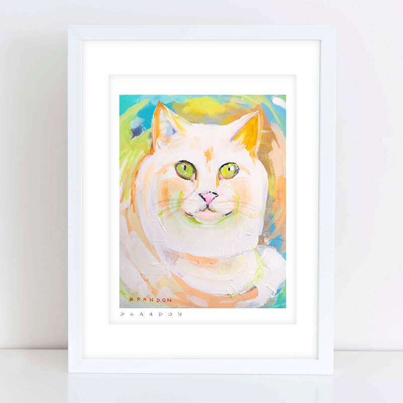 Ragamuffin Cat Painting Print