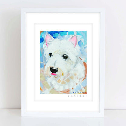 Schnauzer or Terrier Painting Print