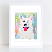 Load image into Gallery viewer, White Husky Painting Print
