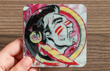 Load image into Gallery viewer, Florida State University FSU Seminoles Water-Resistant Glazed Coasters
