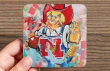 Load image into Gallery viewer, Nebraska Corn Huskers Water-Resistant Glazed Coasters

