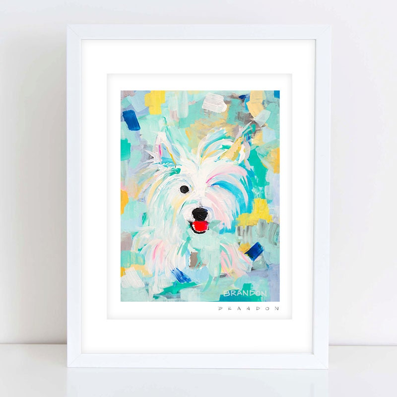 Terrier Painting Print