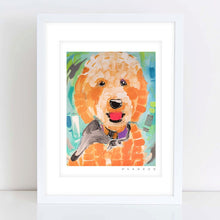 Load image into Gallery viewer, Deep Orange Doodle Painting Print
