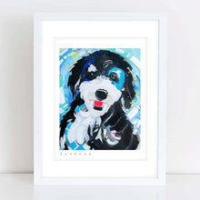 Load image into Gallery viewer, Sheepadoodle or Portugese Water Dog Painting Print - D124

