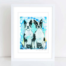 Load image into Gallery viewer, Twin Boston Terrier Painting Print
