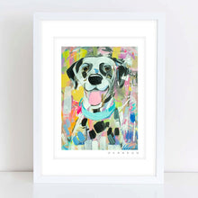 Load image into Gallery viewer, Dalmatian in Pink Painting Print
