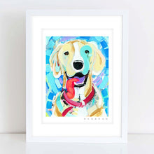 Load image into Gallery viewer, Yellow Lab On the Hunt Painting Print
