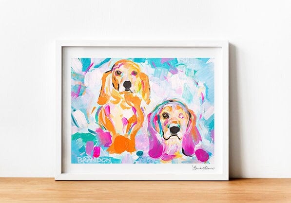 Basset Hound or Dachshund D010 | Archival-Quality Print