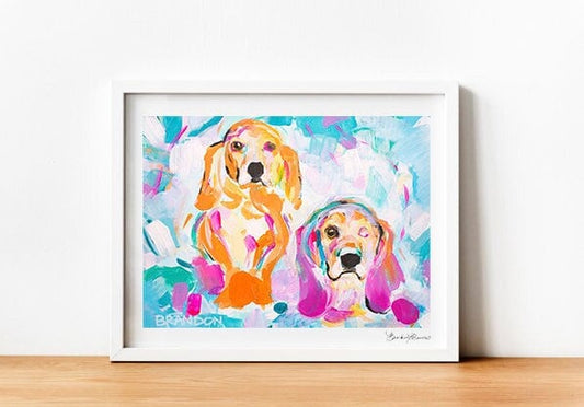 Basset Hound or Dachshund D010 | Archival-Quality Print