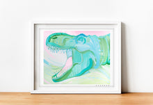 Load image into Gallery viewer, T-REX Jurassic Park Dinosaur Painting Print
