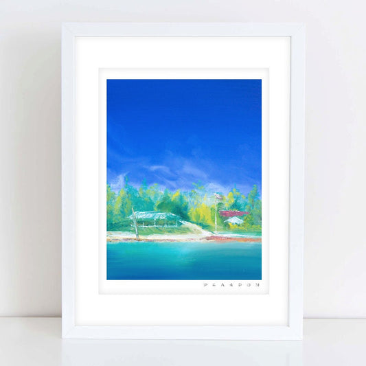 Camp High Harbour "The Pavilion" Oil Painting Print