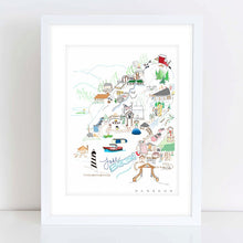 Load image into Gallery viewer, Camp High Harbour &quot;Lake Burton Map&quot; Digital Illustration Print
