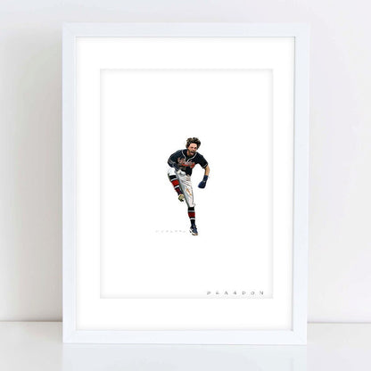 Atlanta Braves Dansby Swanson World Series Celebration | Original Illustration Print