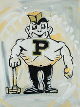 Load image into Gallery viewer, Iowa Hawkeyes Original Painting on 12x16 Premium Canvas Panel
