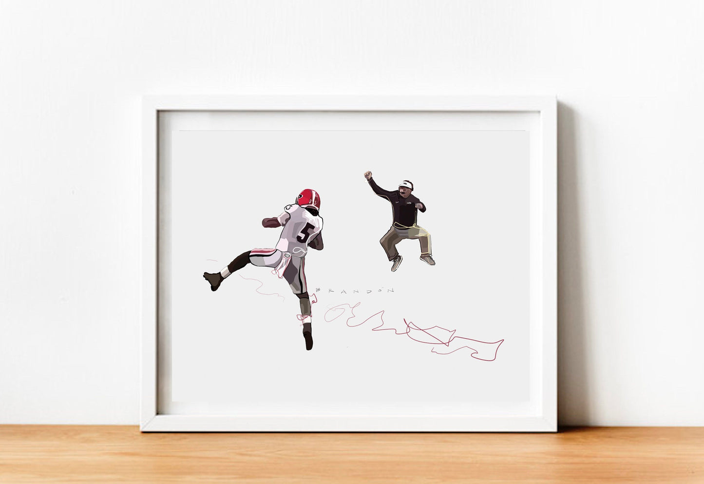 University of Georgia National Championship Pick 6 Illustration Print