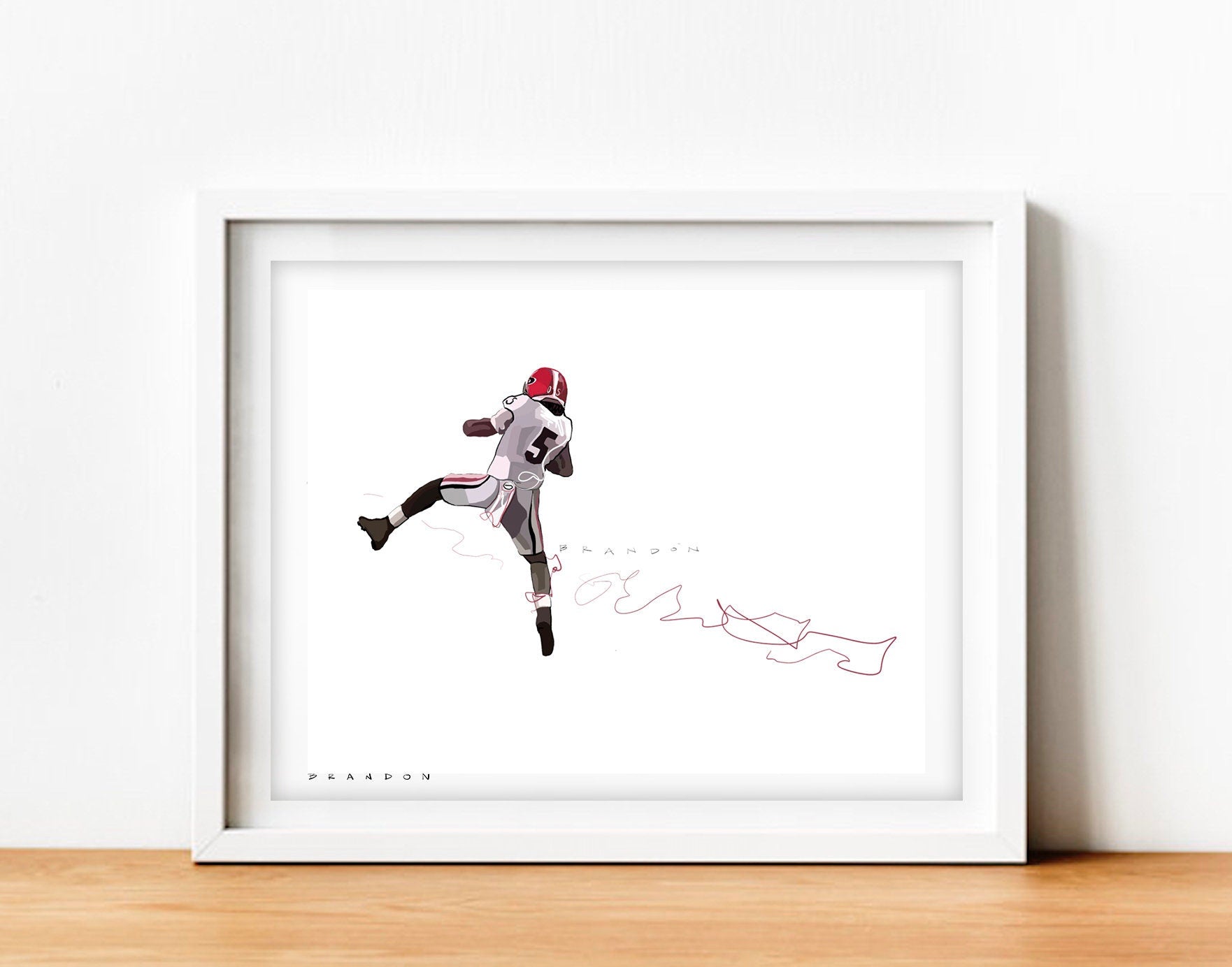 Georgia Bulldogs National Championship Ringo Interception Illustration ...