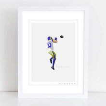 Load image into Gallery viewer, Cooper Kupp &quot;Game Winner&quot; Los Angeles Rams Superbowl Illustration Print

