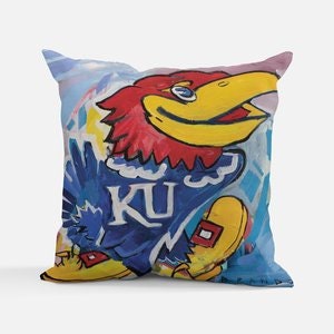 Kansas Jayhawks National Championship 18x18 Pillow