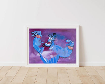 Genie in the Cave Painting Print