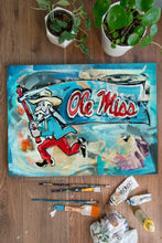 Load image into Gallery viewer, Ole Miss Rebels &quot;Throwback Reb with the Flag&quot; | Original Painting on 12x16 Fredrix Canvas Panel
