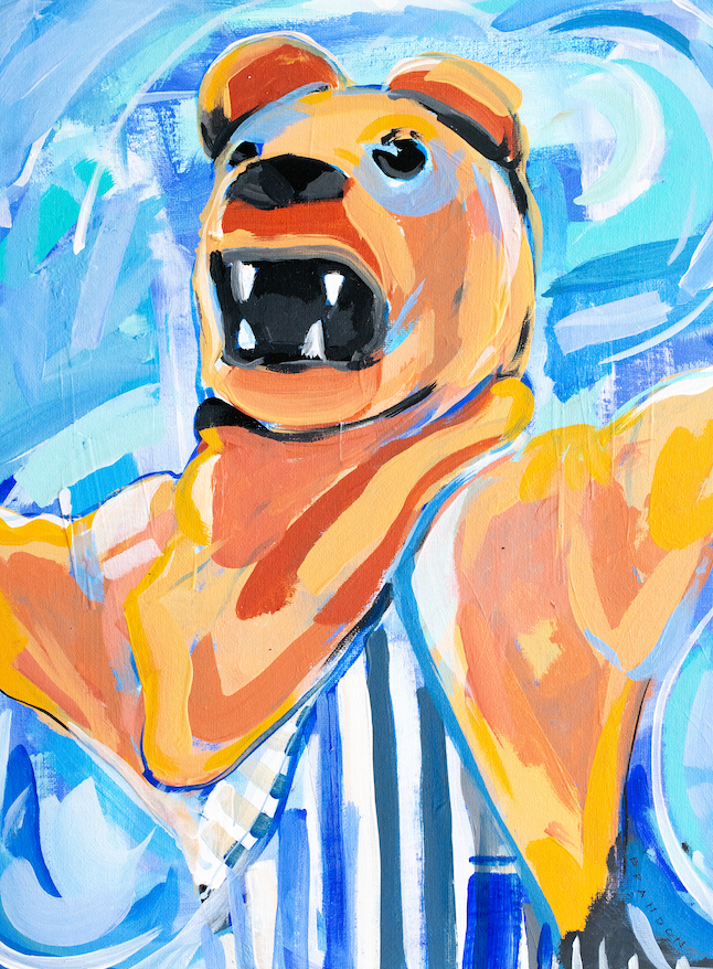 Penn State Nittany Lions Painting | Original Painting on 12x16 Fredrix Canvas Panel