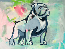 Load image into Gallery viewer, Samford University Bulldogs &quot;Classic Spike&quot; | Original Painting on 12x16 Fredrix Canvas Panel
