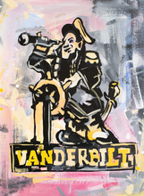Load image into Gallery viewer, Vanderbilt University Commodores &quot;Vintage Commodore&quot; | Original Painting on 12x16 Fredrix Canvas Panel
